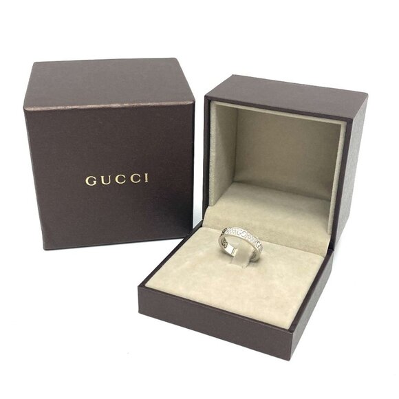 GUCCI White Gold Diamond Ring - Picture 8 of 8